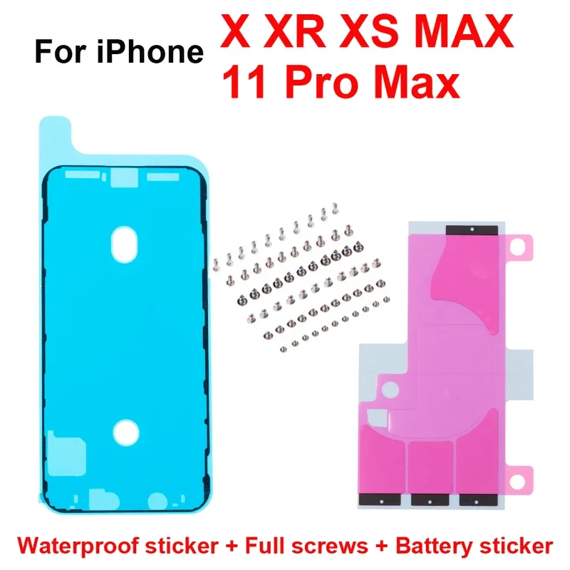 

Waterproof sticker bettery sticker full screws for iPhone X XR XS Max 11 pro Max LCD screen frame bezel seal tape glue adhesive