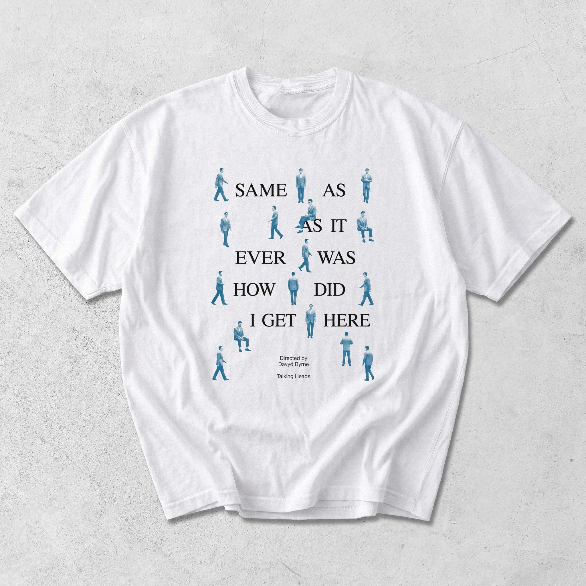 Summer Women's Retro Talking Heads  T-shirt Pure Cotton and Breathable Short Sleeve Streetwear Oversized Loose Casual