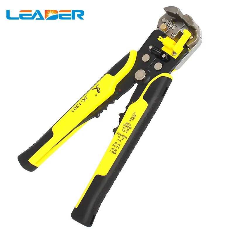 1PCS Wire Stripper Automatic Stripping Pliers For BVR Cable Multifunctional Crimping Cutting Tools for AWG24-10(0.2-6.0MM2) Wire