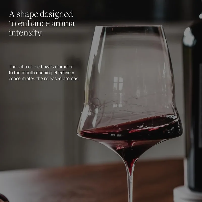 JOSEPHINE No 3 Rood Rode wijnglazen puur handgemaakt Set van 6