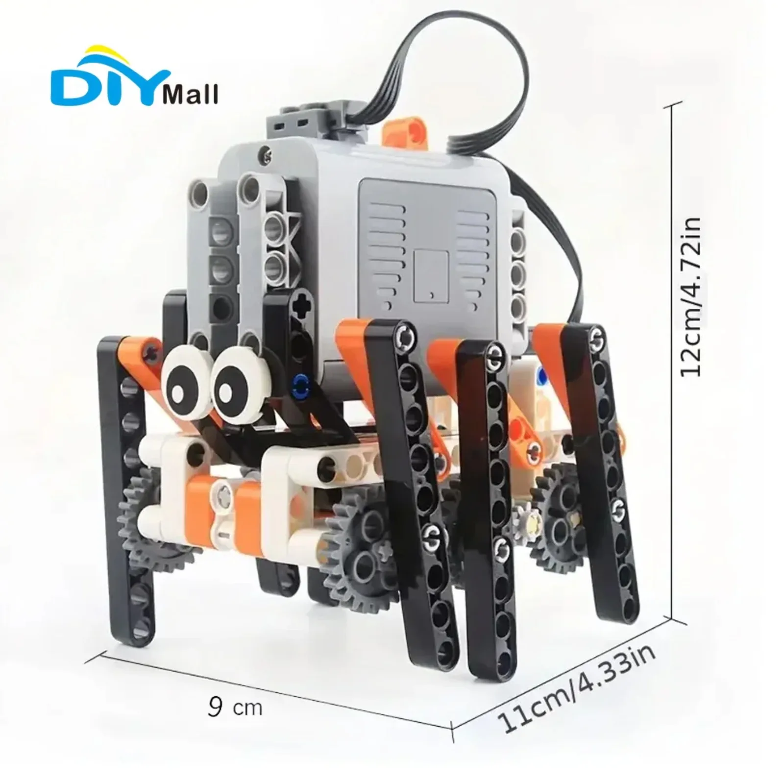 

Creative 66844, набор строительных блоков Hexapod Bionic Robot, развивающая игрушка Walking STEM с силовым двигателем, кирпичи MOC своими руками