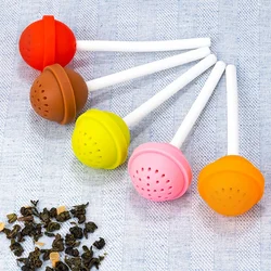 Silicone Tea Infuser Reusable Creative Lollipop Tea Filter Strainer for Loose Leaf Tea Coffee Herbal Spice Filter Diffuser
