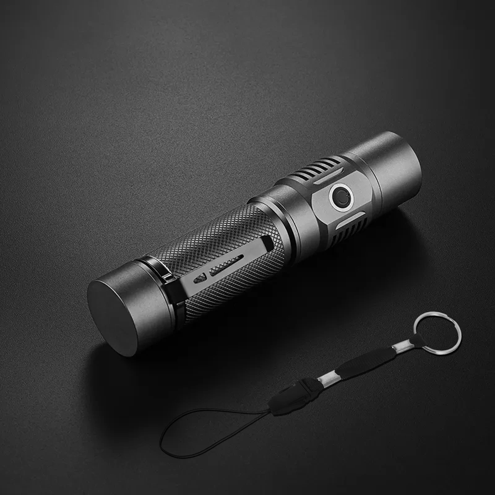 

10pcs Black Lanyard Lightweight Phone Strap Detachable Nylon Lanyards Flashlight Tail Rope Electronics Accessorie Gift