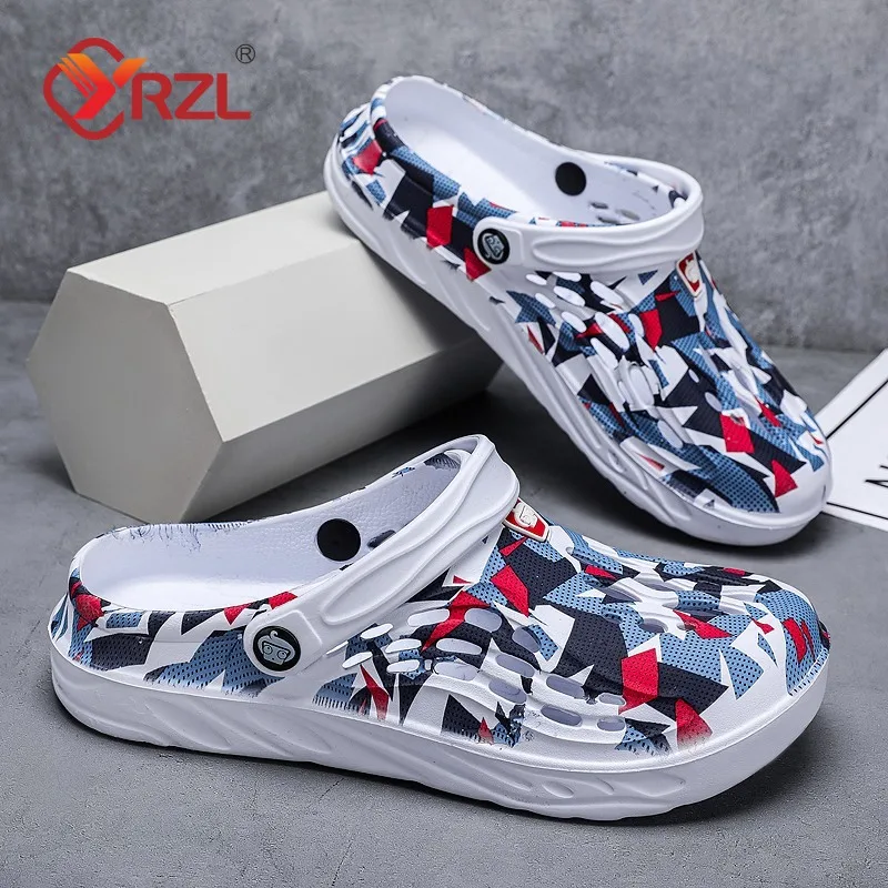 

YRZL Clogs for Men Lightweight EVA Hole Garden Shoes Women Beach Sandals Home Oudoor Slippers Comfortable Couples Casual Slides