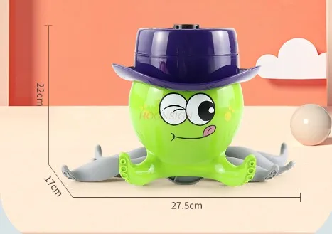 Máquina de bolhas de polvo para crianças, elétrica, totalmente automática, popular, brinquedo de polvo para caminhada