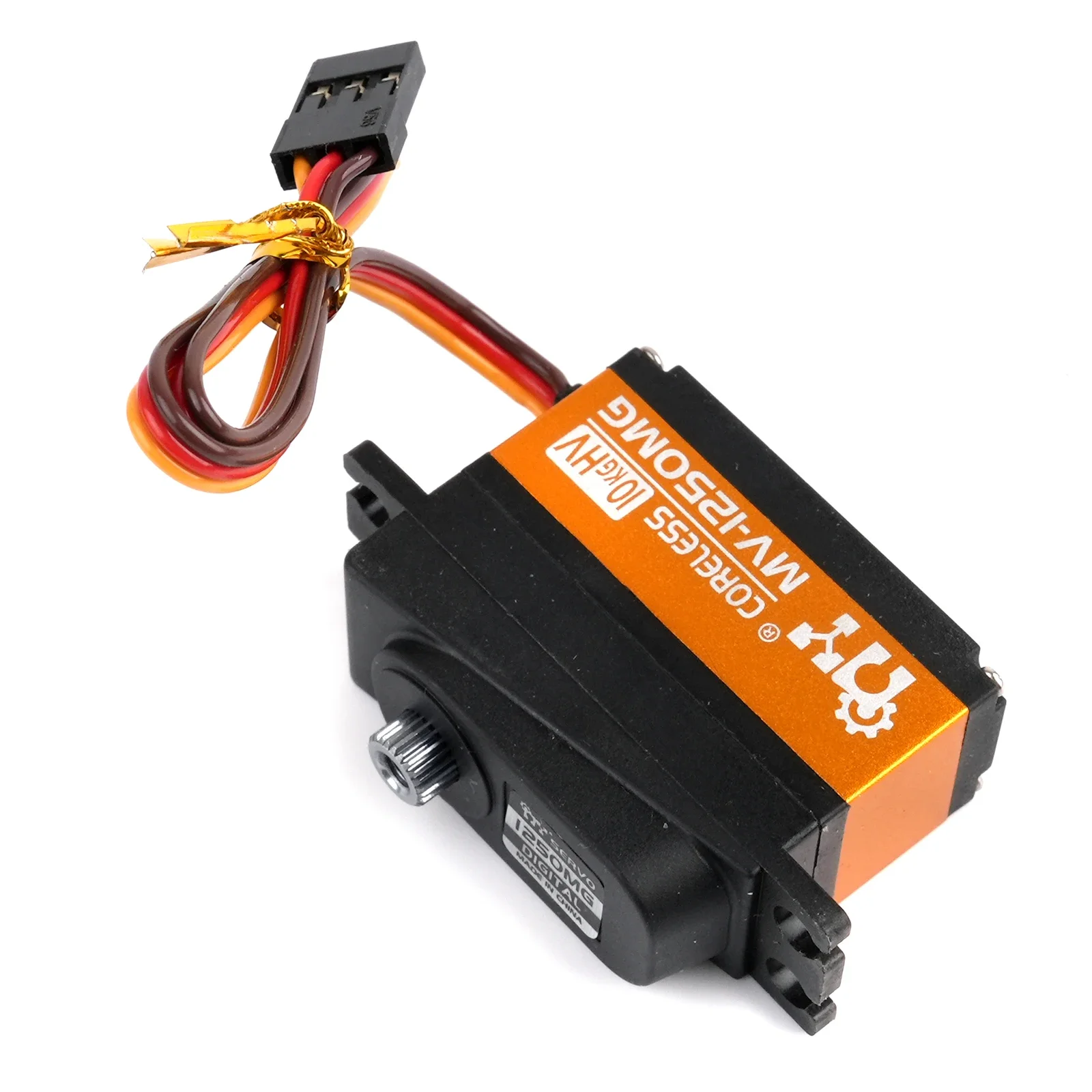 Piccolo 10KG Servo HV 8.4V MV-1250MG Coreless Metal Gear Servomotore digitale per Drone RC Auto Crawler Aereo Robot giocattolo