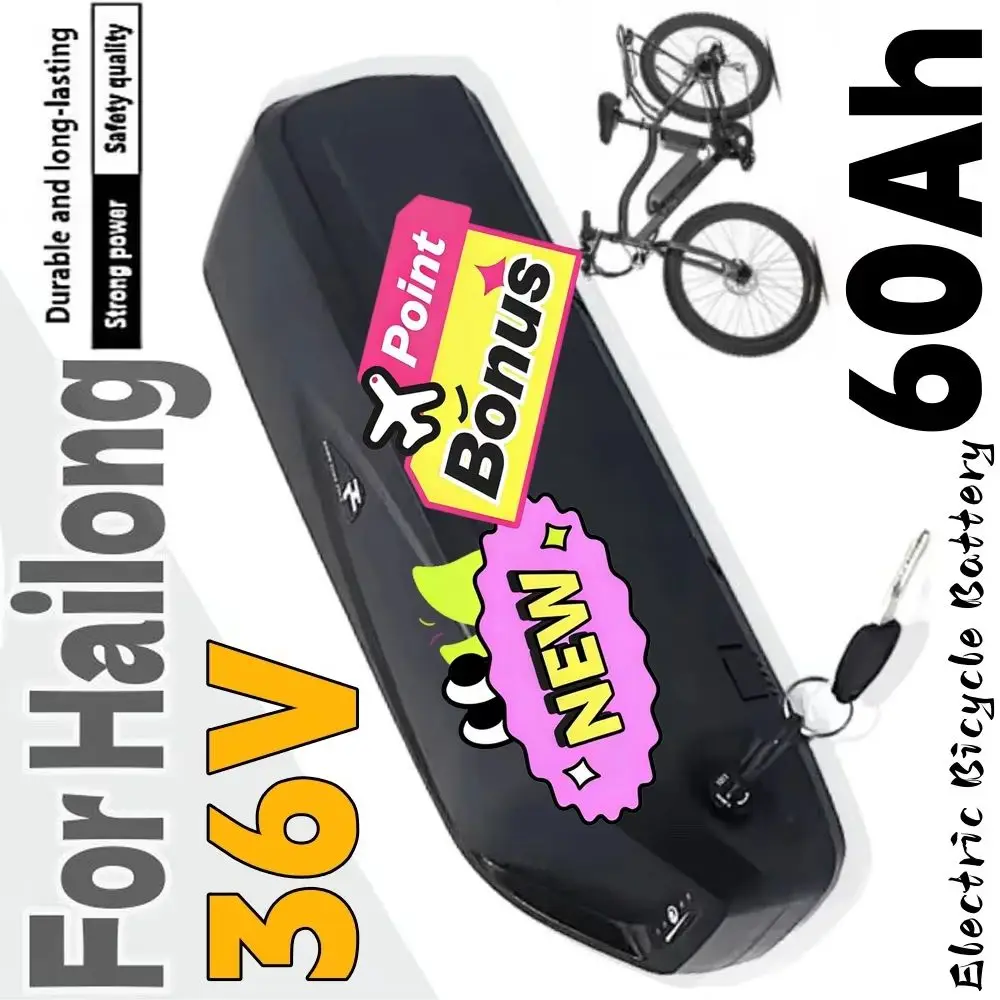 🚧For Hailong Bateria 36v 60Ah Motorcycle/bicycle 1000w 3000w Battery with Charger