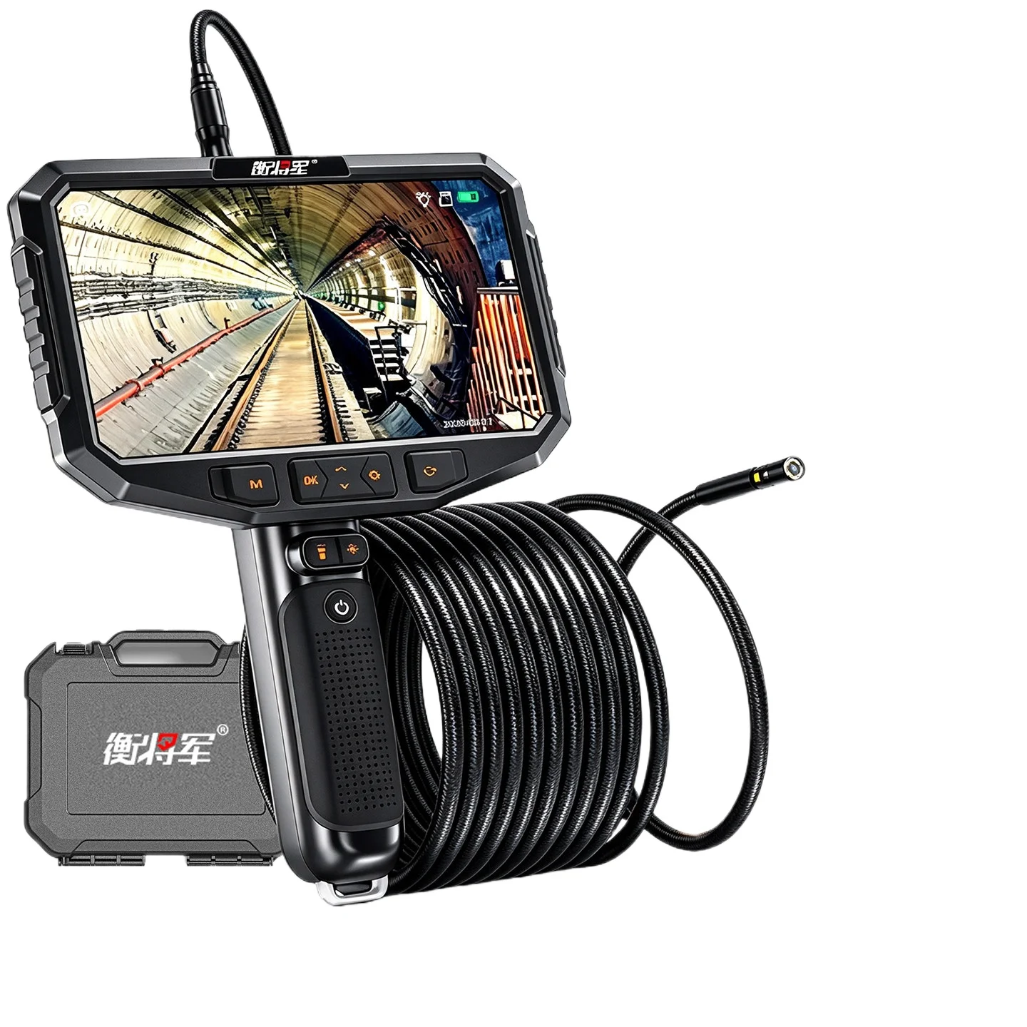 LMM7 inch large screen industrial endoscope high definition camera maintenance detection pipeline viewscope probe