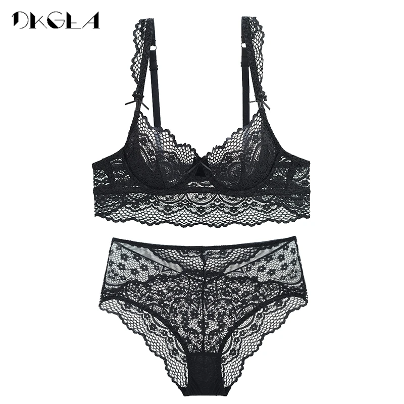 sexy bras and lingerie Push-up Plunge Bra with Lace main image 1