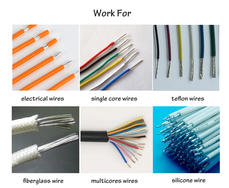 Mesin Pengupas Kabel Super Strip Induktif Pneumatik Multi-Core Peralatan Pembuatan Kabel Manual