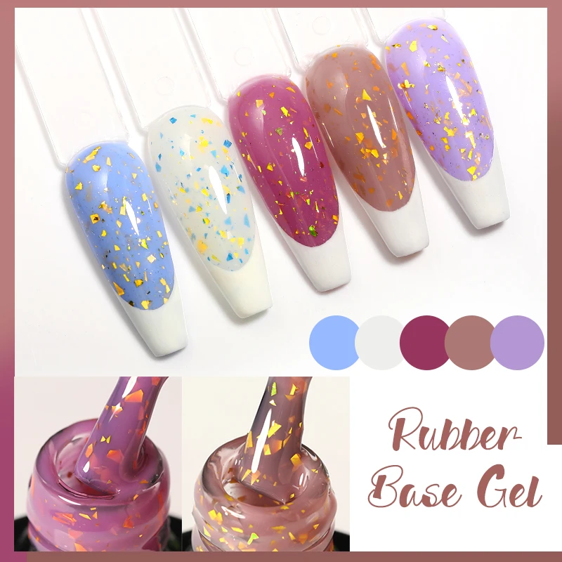 UR SUGAR Blue Color Rubber Base Gel Nail Polish Gold Glitter Base Gel Top Coat Soak Off UV LED Gel Nail Art Varnish Manicure