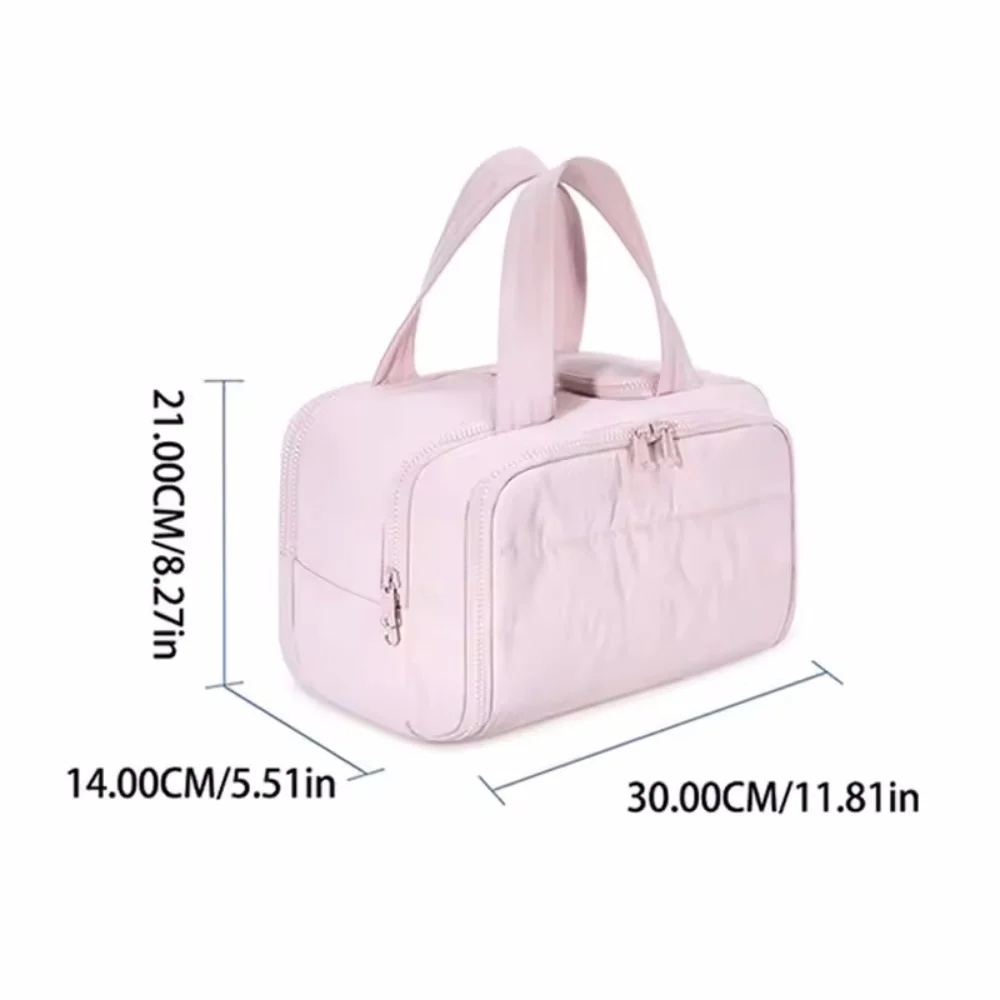 Große Kosmetiktasche für Damen, Reise-Waschtasche, Badezimmer-Organizer, Dusch-Make-up-Tasche, Wasserdichter Toilettenartikel-Organizer – Detail 6