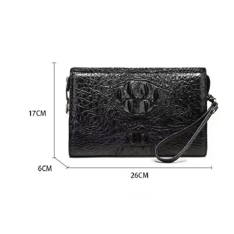 Portefeuille en peau de crocodile pour homme, porte-cartes de crédit, porte-cartes bancaires, sac à main, PDD001, 2024