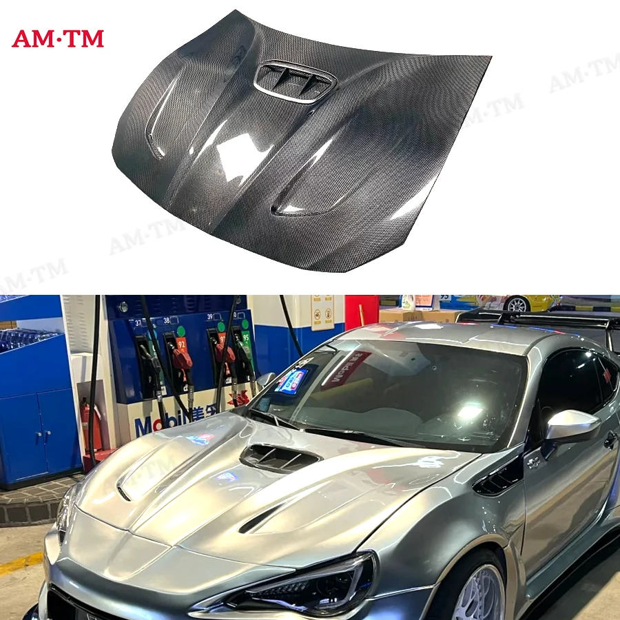 

For Toyota GT86 Subaru BRZ 2012-2018 Carbon fiber hood engine cover engine cover The hood of an automobil Body Kit R Style