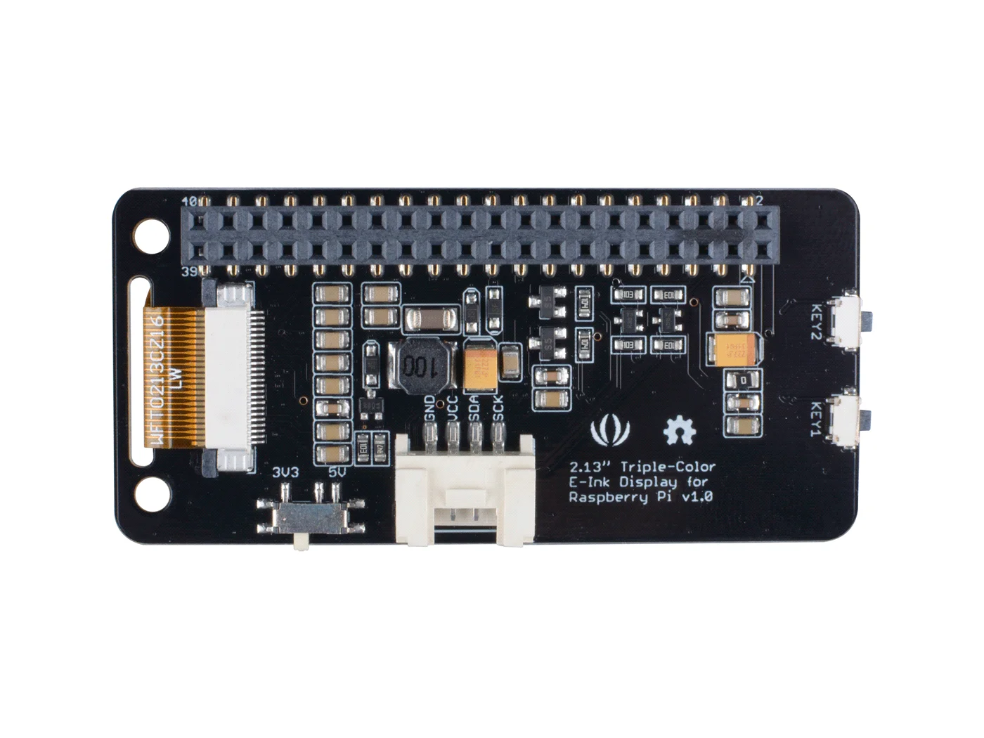 1pcs Raspberry 2.13 inches three color send e-ink display screen Raspberry pi 0/3 / 3b + Development