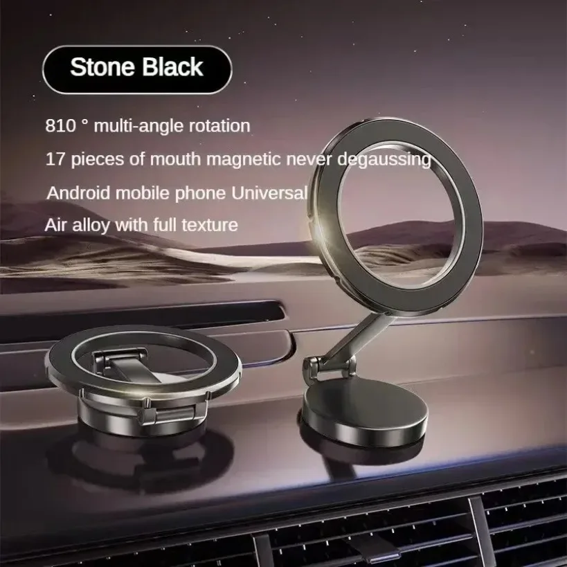 Suporte Magnético para Celular de Carro, Suporte Dobrável para Smartphone de Mesa, Compatível com Magsafe para iPhone 16 15 14 13 12, Para Samsung Xiaomi