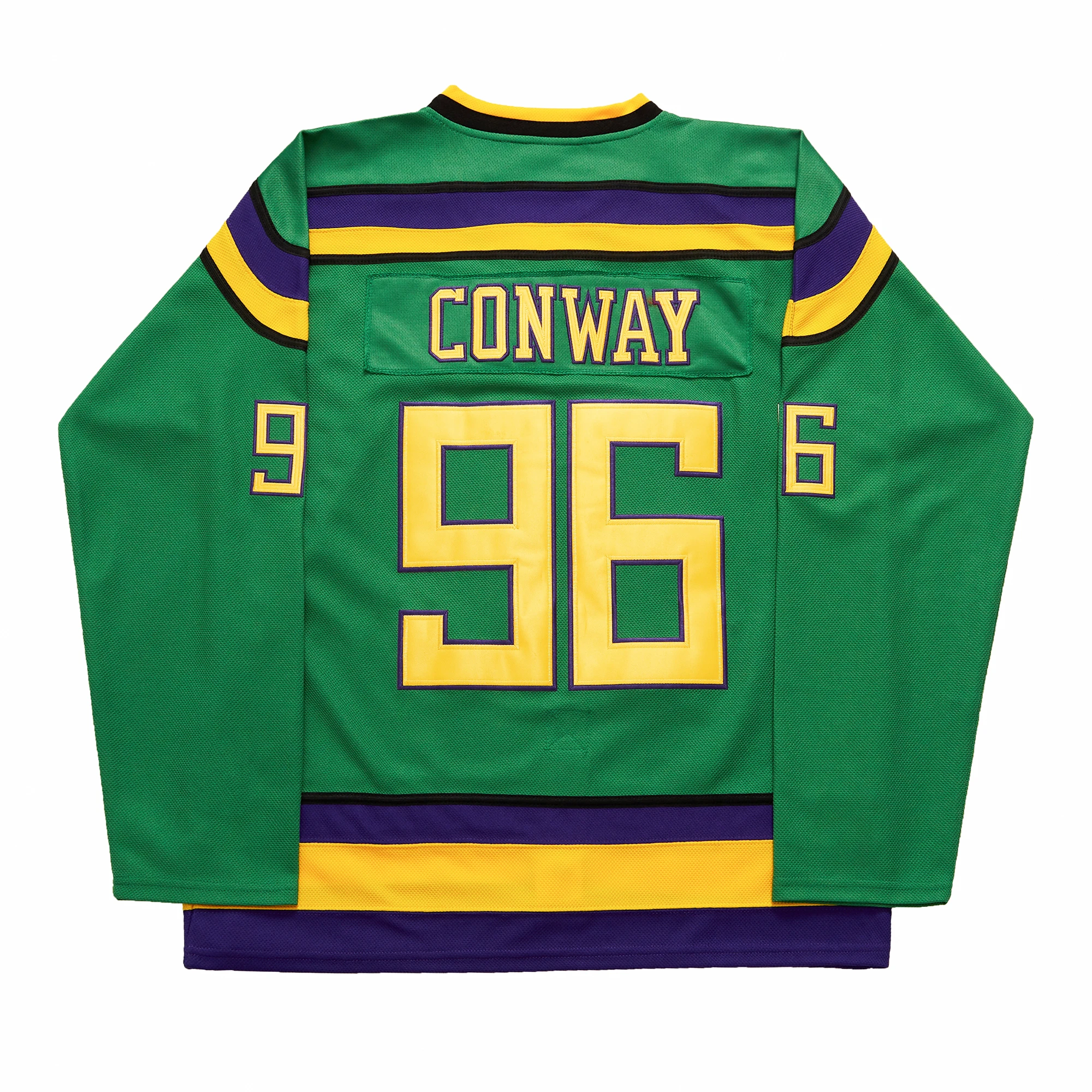 Mighty Ducks Moive Ice Hockey Embroidered Jersey For Player Practice #99 BANKS #96 CONWAY Or Blank