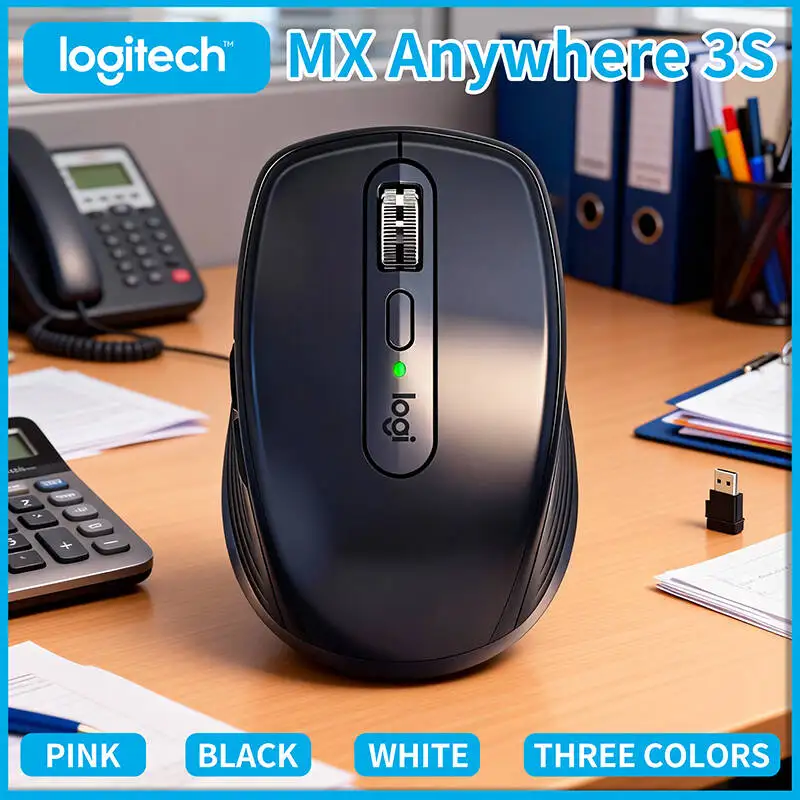 

Компактная мышь Logitech MX Anywhere 3S, эргономичный дизайн, перезаряжаемая, с быстрым прокруткой для портативных ПК Mac