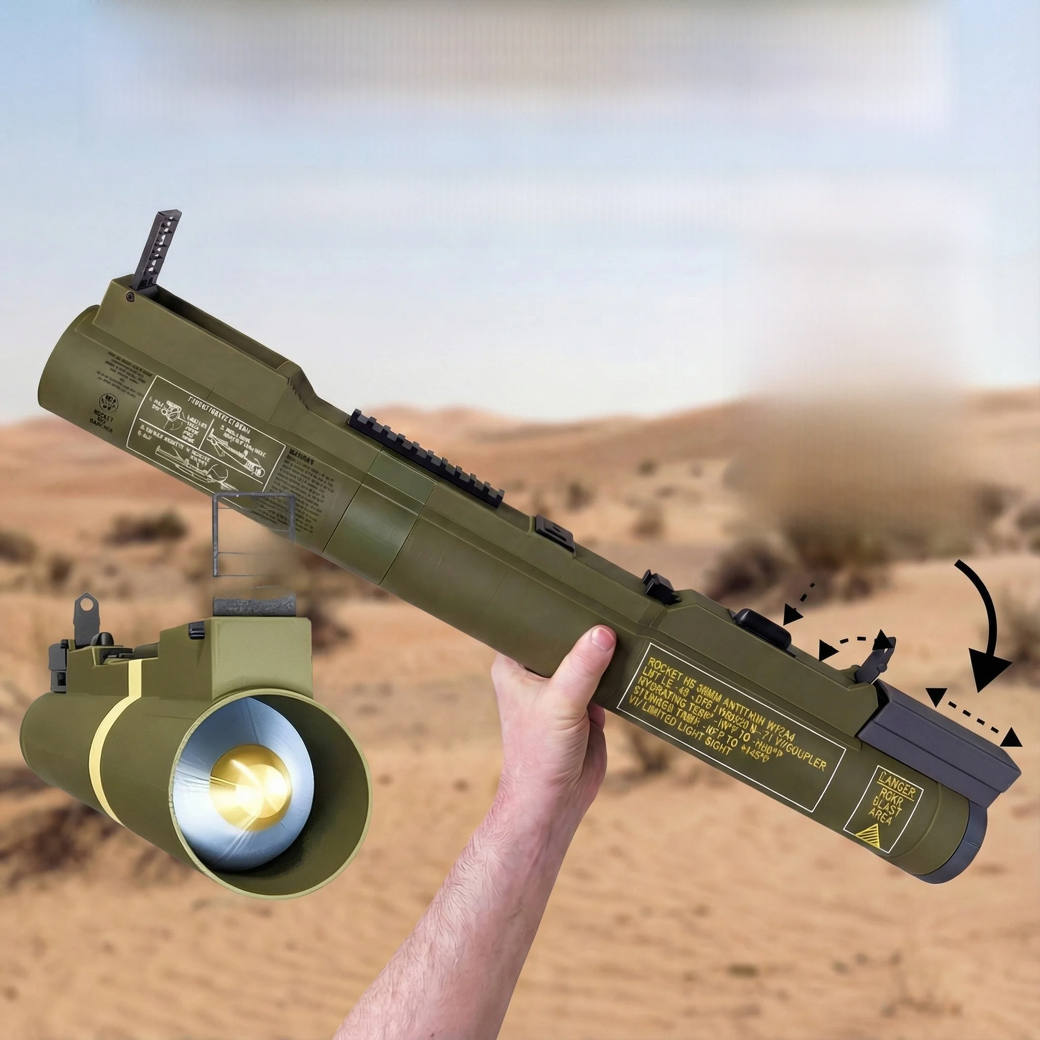 LAW M72 Anti-Tank Rocket Model Military Figurine