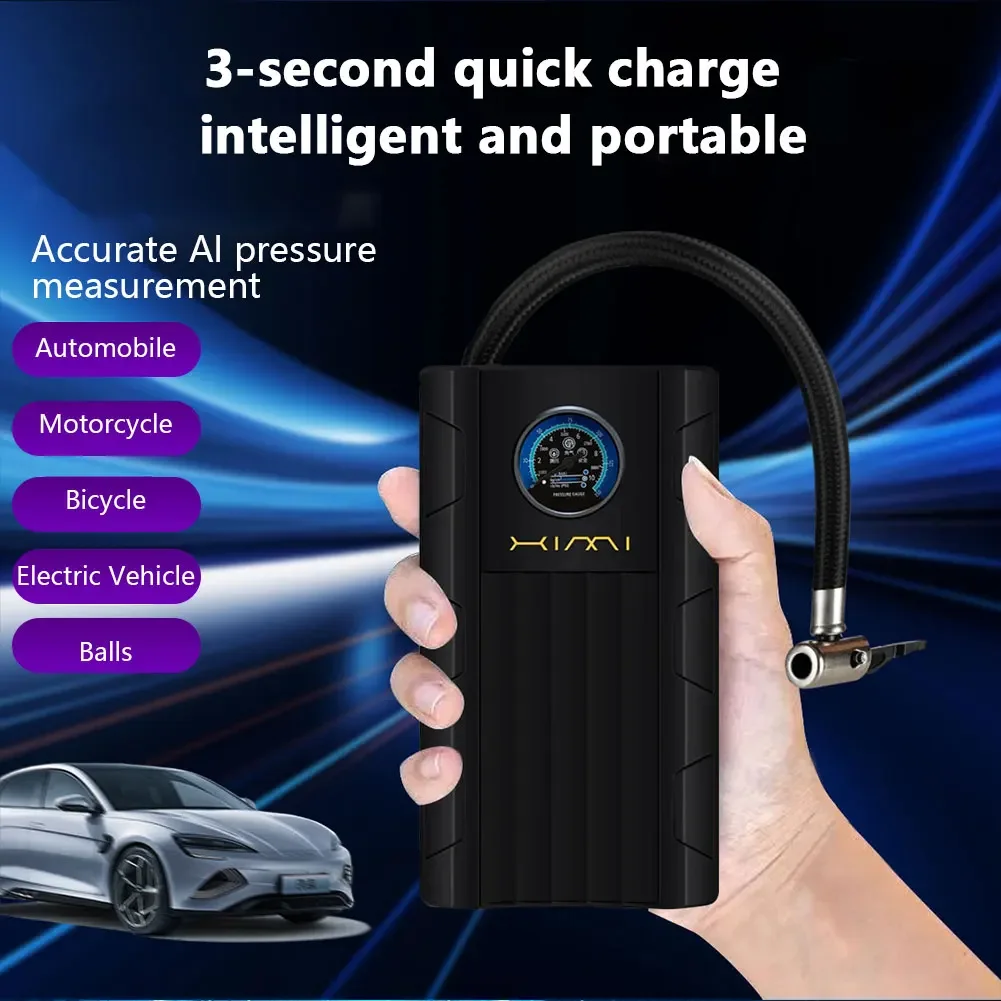 

Умный автомобильный воздушный насос для шин, 12 В, для автомобиля, мотоцикла, велосипеда, быстрая надувка, ручной беспроводной насос для шин