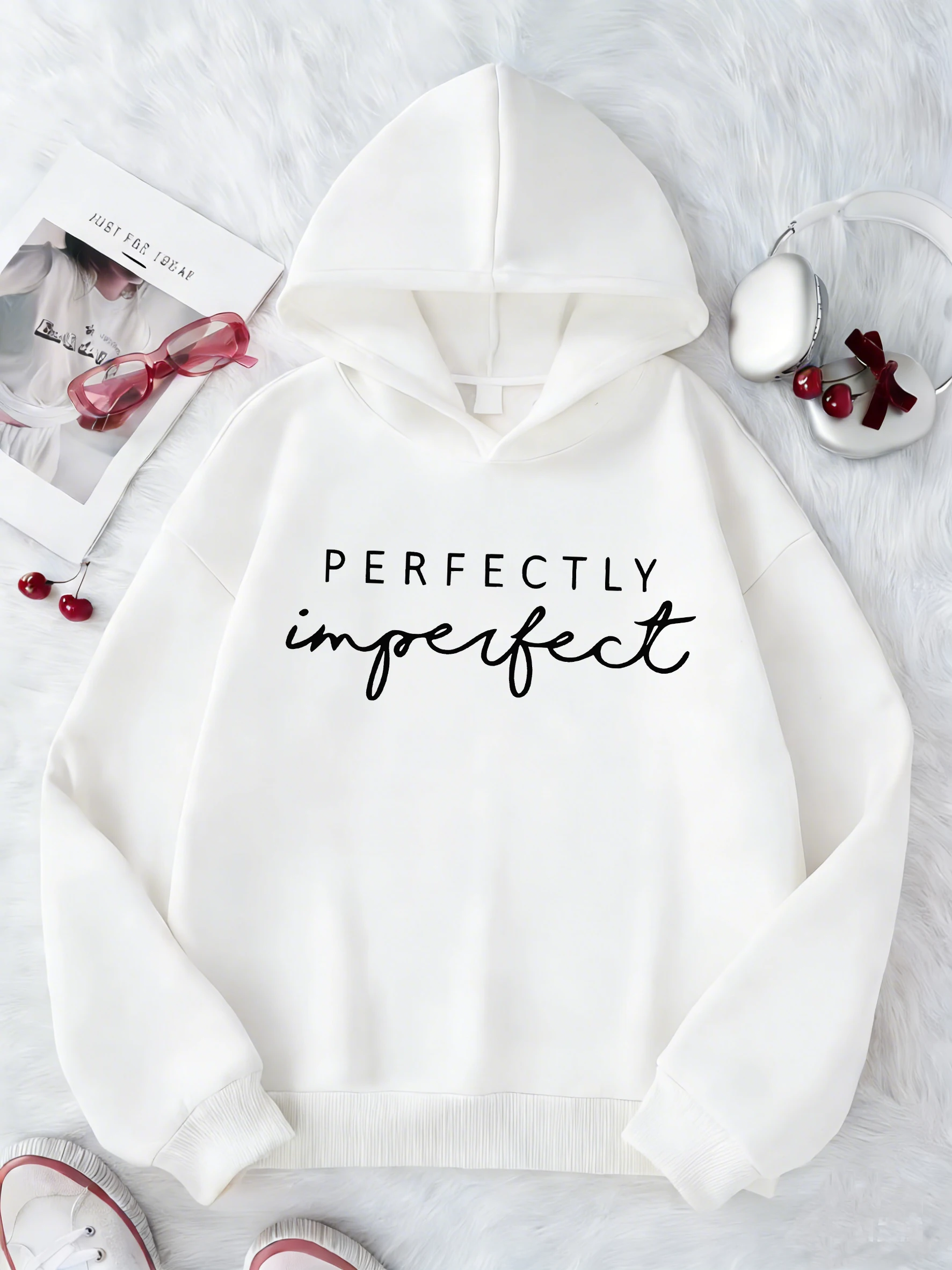 

Худи с принтом «Идеально неполоноточеный» в стиле Y2K, детская толстовка с капюшоном, повседневные худи для мальчиков и девочек