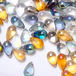 Lampwork 30pcs Glass Drop Bead DIY Making Accessories 9X15mm Austria Crystal Teardrop Pendant Crafts Meterial Jewelry Needlework