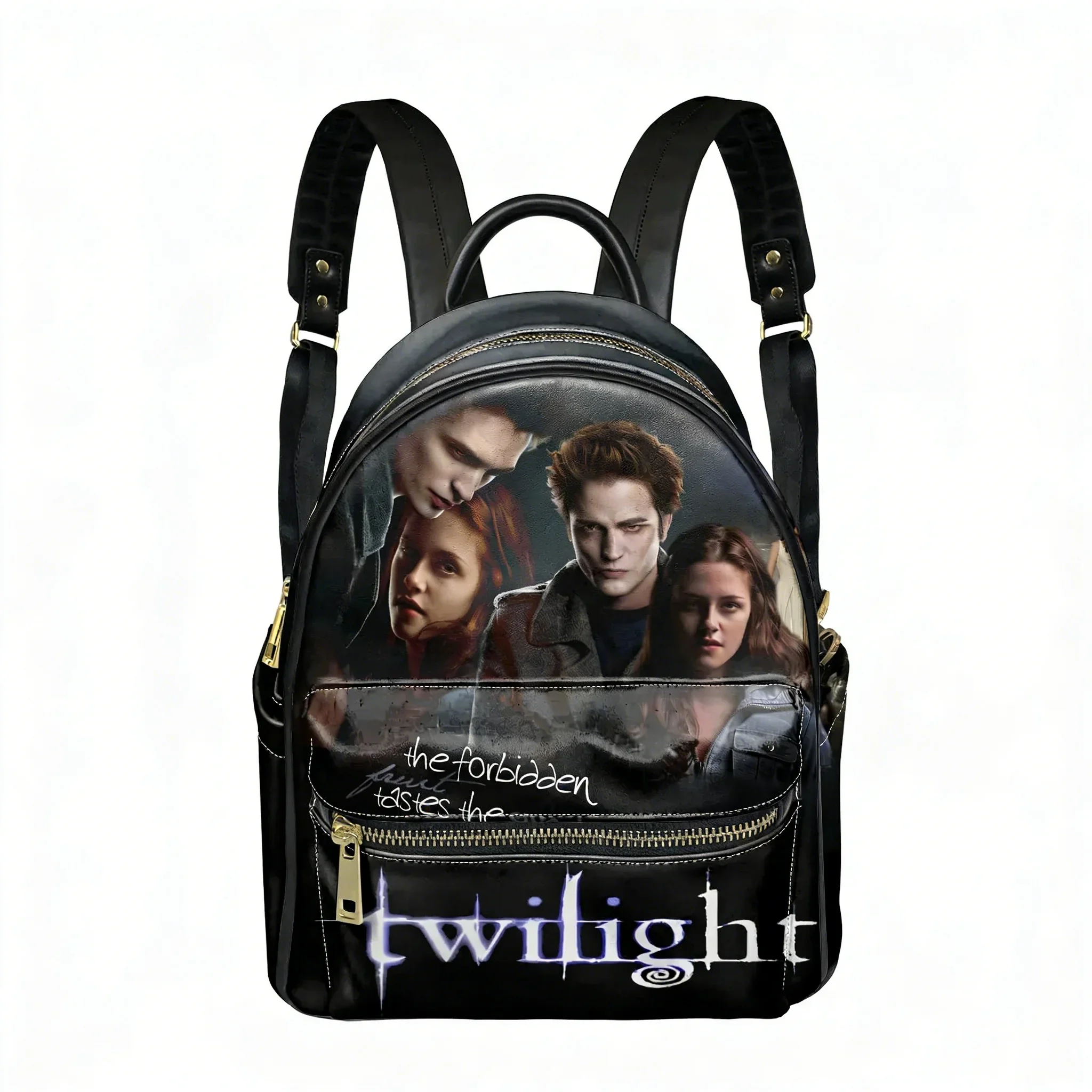 Twilight Classic Movie Edward Bella Backpack Womens Men Personalized Double Shoulder Bag Business Travel Bookbag Rucksack Gift