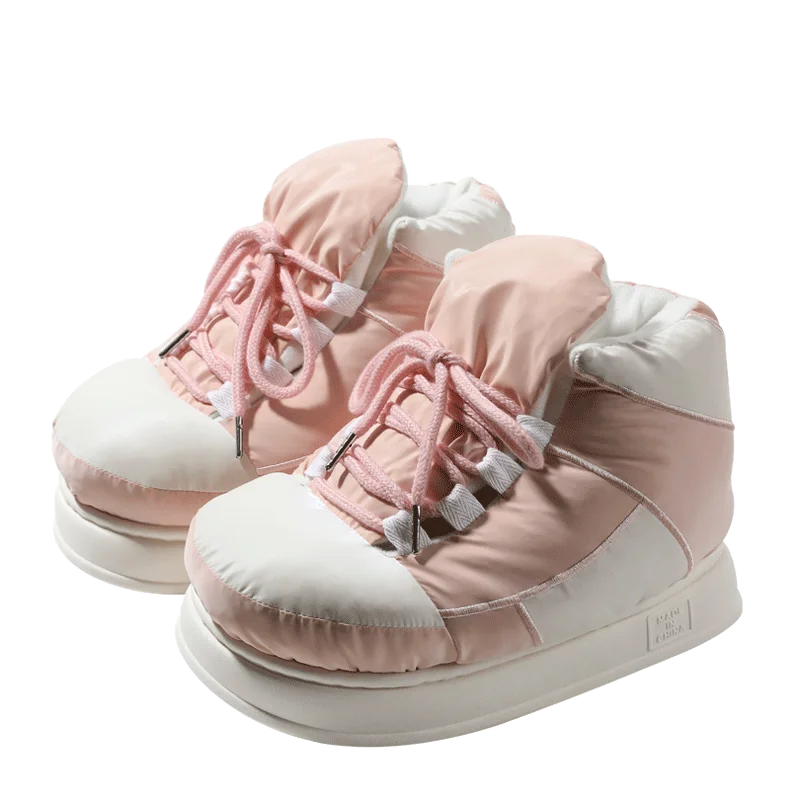 Cotton Slippers For Women 2024 Winter Home Shoes Anti Slip Thick Sole Warm Plush Cotton Shoes For Women Slippers