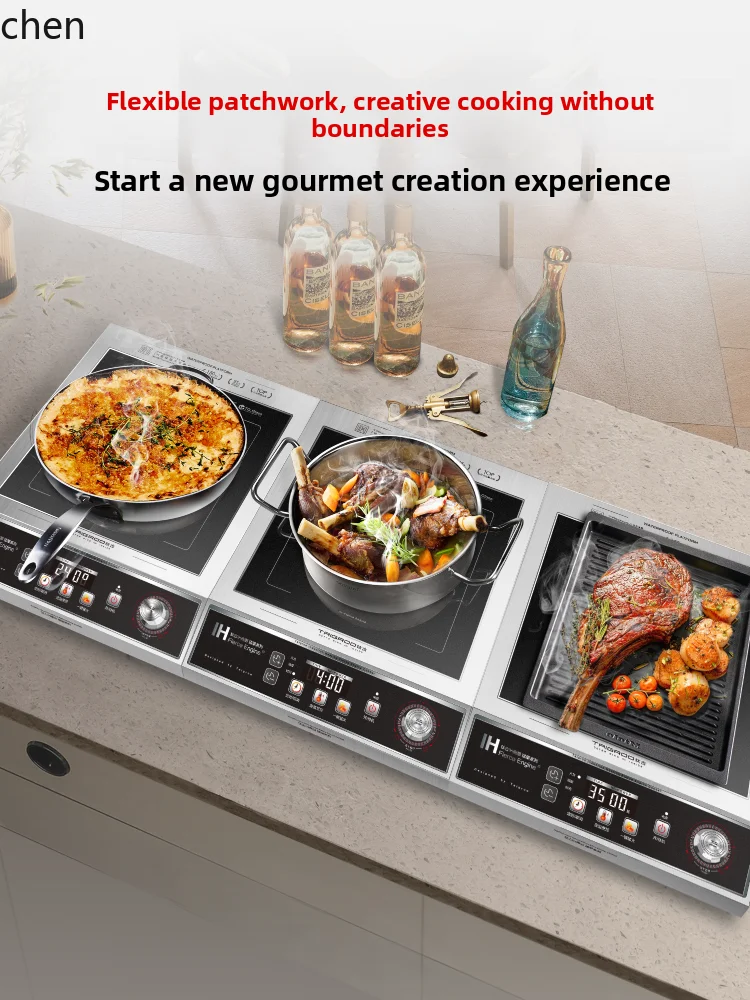 HTT Titanium Ancient IH-Mengqing 3500W/5000W High Firepower Constant Temperature Cooking Induction Cooker