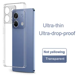 Ultra thin Slim shockproof Transparent Soft TPU Case For Xiaomi Redmi note 13 T E 12 S 11 pro plus Silicone Crystal Clear Case