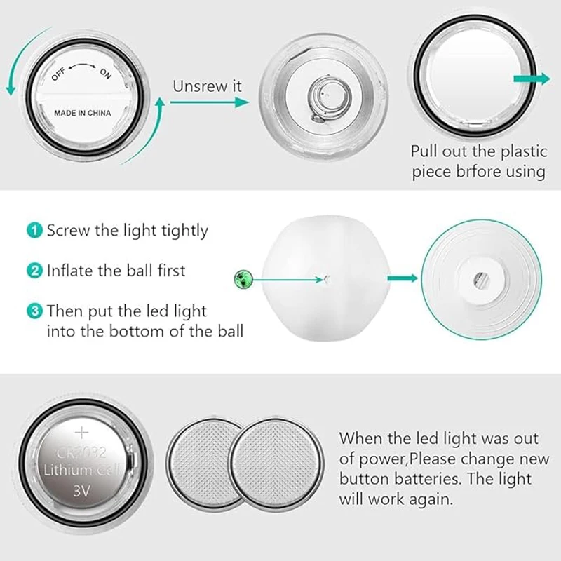 16 - Color Led Remote - Control Glowing Ball