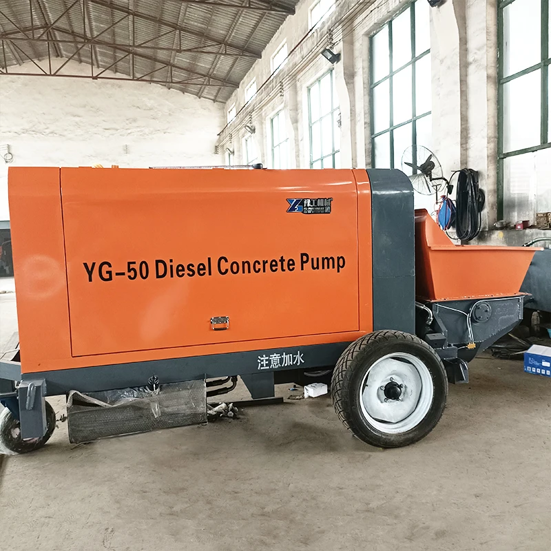 Hot Selling Good Price Construction Portable Electric Diesel Hydraulic Pouring High Pressure Small Mini Cement Concrete Pumps