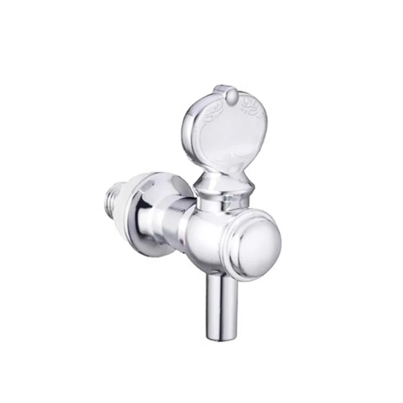 1pc ABS Chrome Finish Beverage On Wooden Barrel Glass Bottle Faucet Miniature Tap Bibcocks 12mm