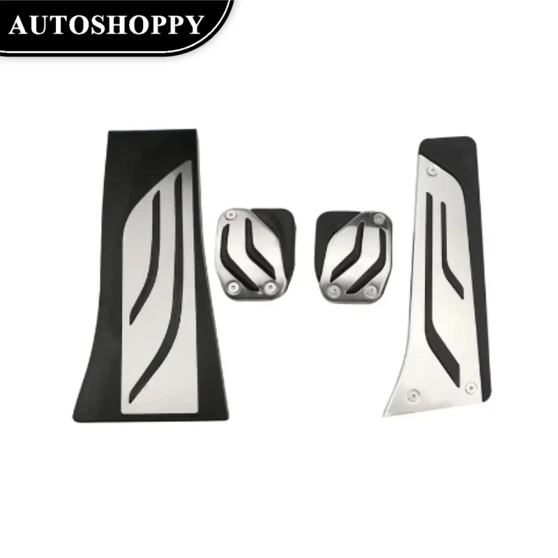 

Auto Stainless Steel Accelerator Gas Brake Footrest Pedal Pad for BMW X5 X6 F15 F16 E70 E71 E72 2008 - 2020 AT LHD Parts