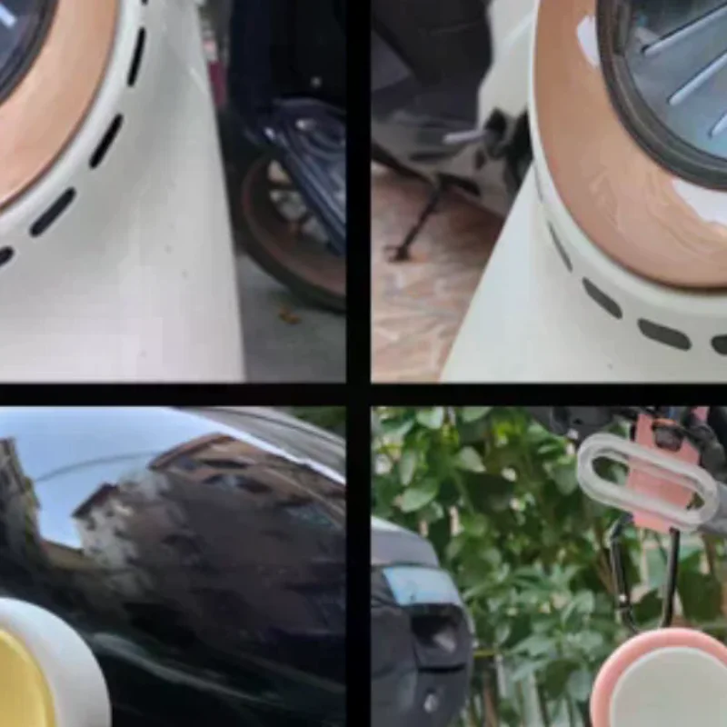 

2Pcs Colorful Motorcycle Helmet Bear Ears Decor Universal Motorbike Bicycle Car Styling Decoration Helmet Stickers Accessories