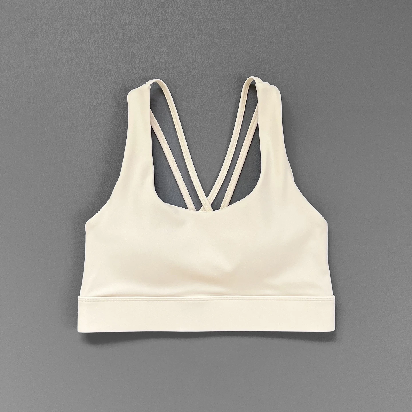 Women High Support Sports Bra Cross Back With Back Hook Fixed Cup Quick Dry Breathable Gym Yoga Workout Crop Top For Running Fit