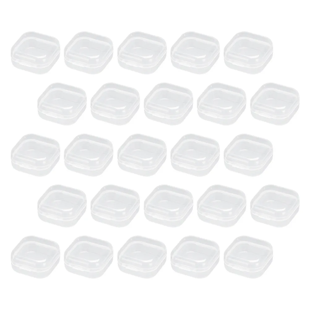 

25 Pcs Bead Storage Box Jewelry Organizer Small Item Case Plastic Container Embroidery Floss Button Holder Collection Box