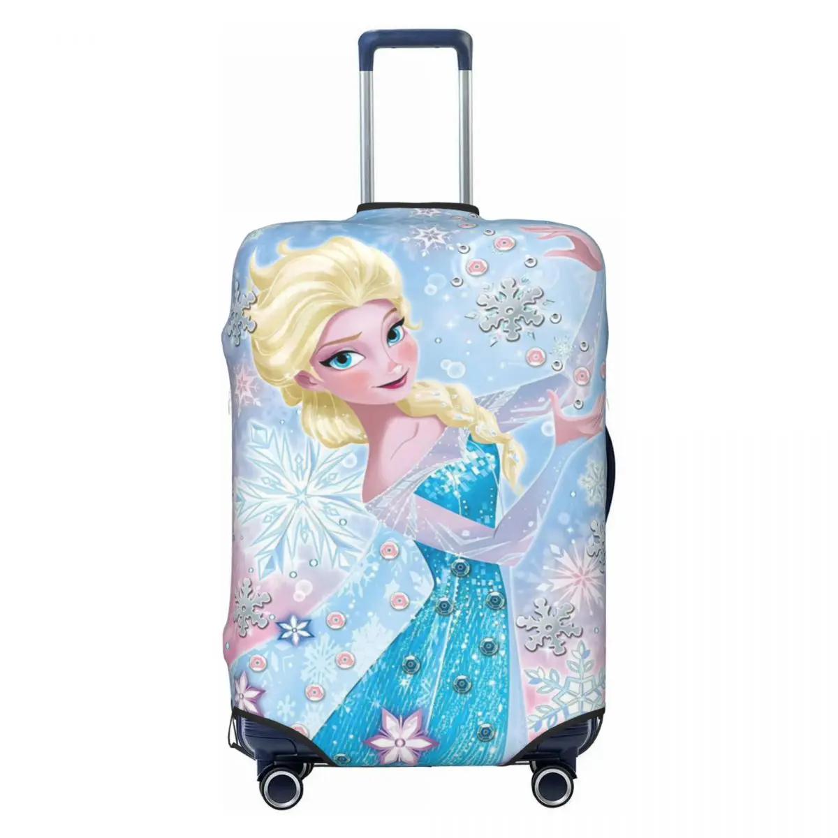 

Custom Kawaii Princess Frozen Suitcase Cover Washable Classical Anime Elsa&Anna Luggage Covers Protector for 18-32 inch