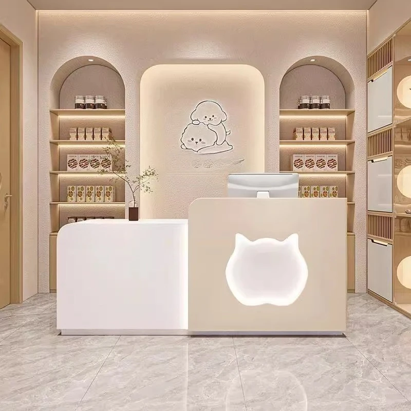 

Hotels Small Reception Desks Luxury Modern Kids Business Front Reception Desks White Beauty Salon Rezeption Theke Furniture