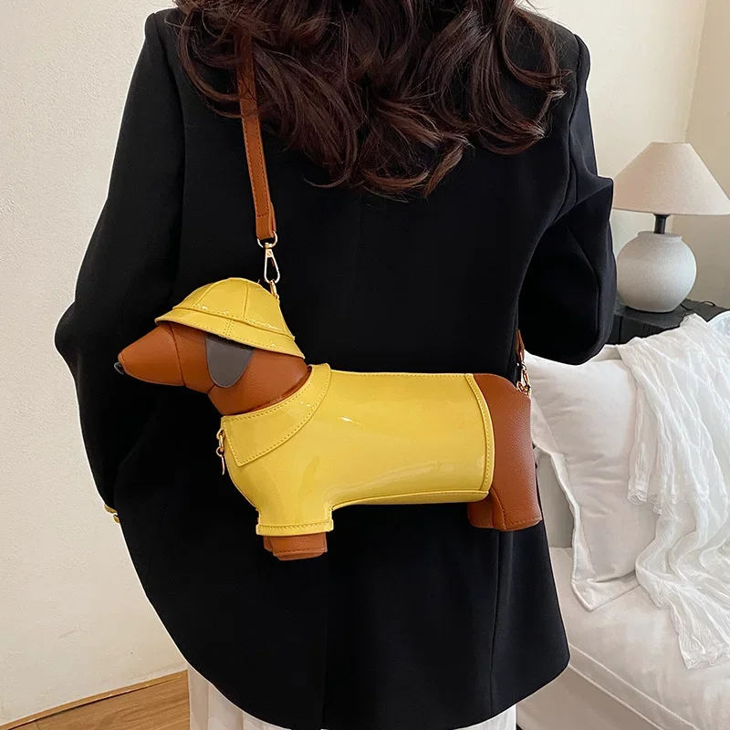 

Fashion Dog Bag Shoulder Bag for Women Creative Personality Trendy Versatile Crossbody Bag