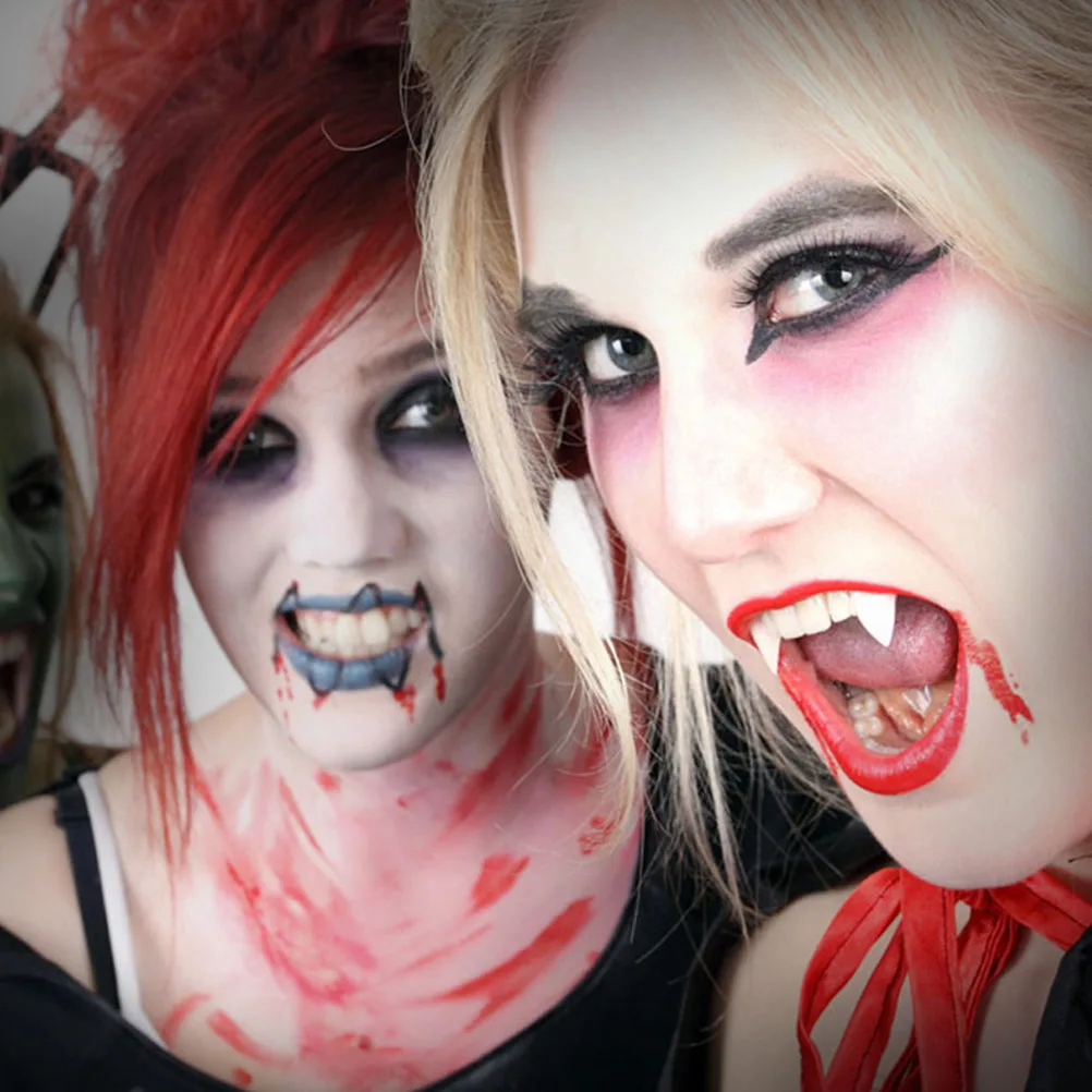 10 pz Protesi di Halloween Zombie Zanne Denti Puntelli per Adulti Costume Regali Del Partito Pvc Cosplay Realistico HorrorDecoration