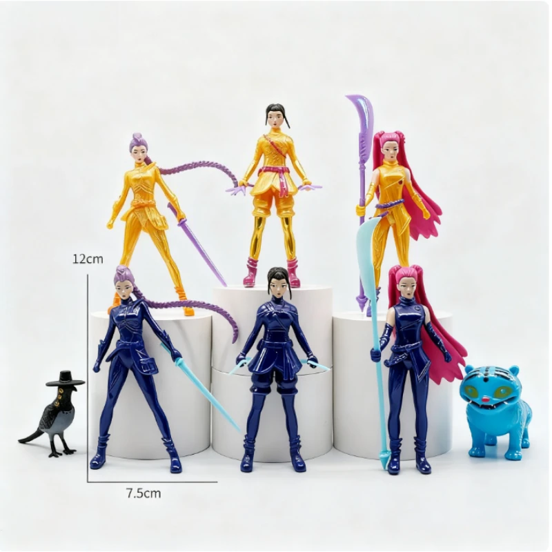 

2025 Kpop аниме охотники на демонов ПВХ фигурка с подвижными суставами красивая игрушка модель куклы детский подарок на день рождения