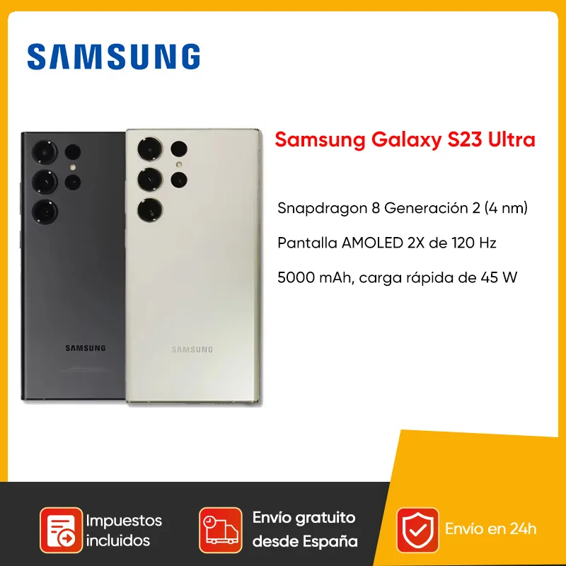 Samsung Galaxy S23 Ultra 12GB+256GB/512GB Smartphone Snapdragon 8 Gen 2 200MP Qual Camera Cell Phone 6.8