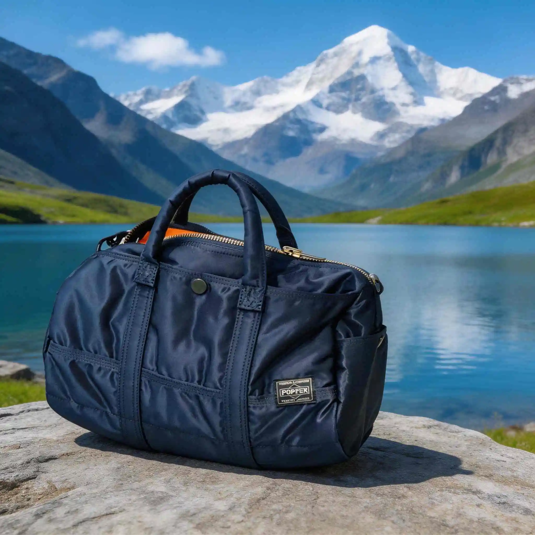 

Nylon Waterproof Boston Tote Bag Unisex Large Capacity Shoulder Crossbody Bucket Bag