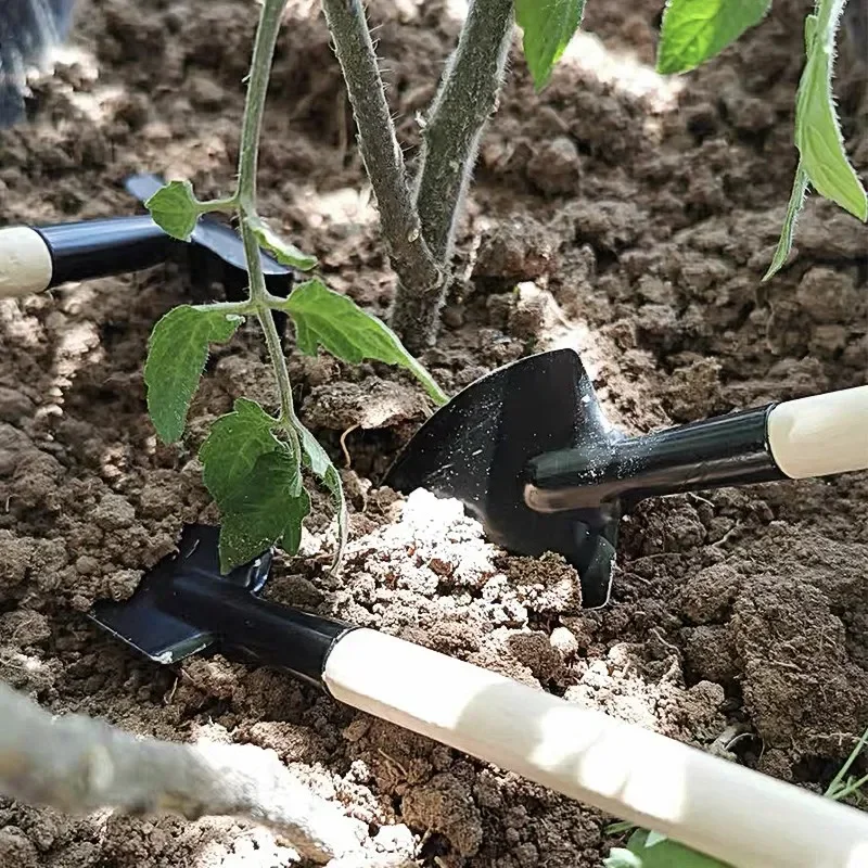 طقم أدوات بستنة صغيرة للحدائق ، مكواة صغيرة ، سحب ، مجرفة ، مجرفة ، زهرة أصيص ، أداة تخفيف ، رفيعة ، مقبض سميك ، 3