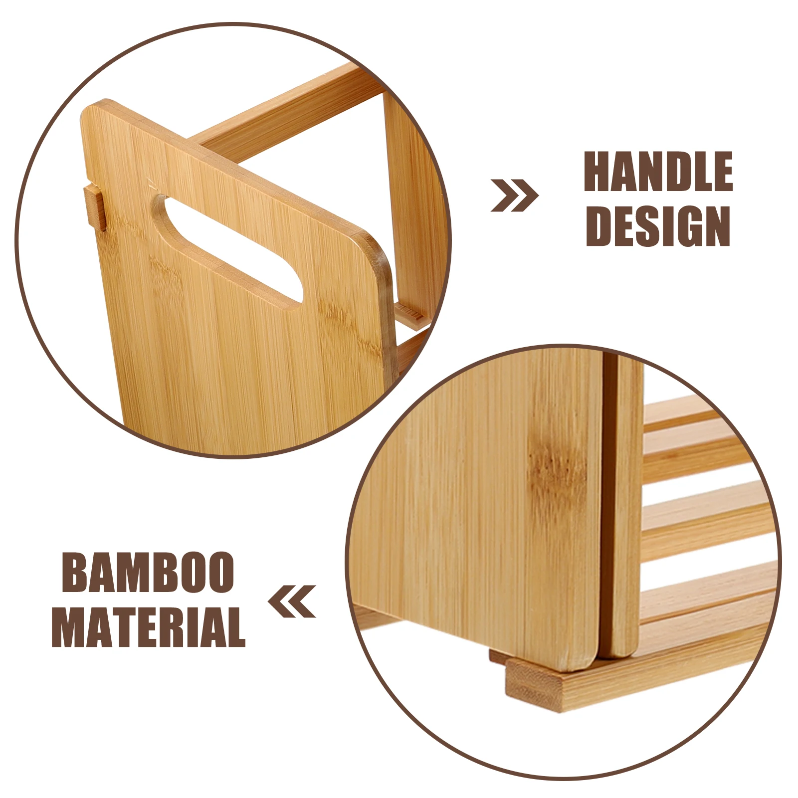 

Telescopic Bookshelf Adjustable Desktop Tabletop Organizer for Small Bamboo Countertop
