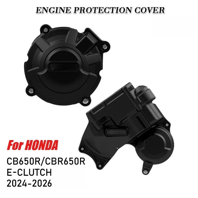 Für HONDA CBR650R CB650R E-CLUTCH 2024 2025 2026 Motorschutzabdeckungs-Set CB CBR 650 R Sekundäre E-Kupplung Lichtmaschinenabdeckung