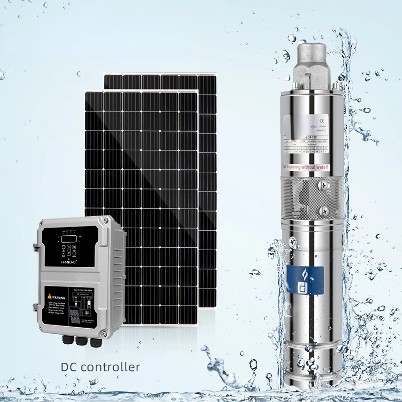 150M Screw Solar Powered Submersible Borehole Water  System For Agriculture Irrigation Deep Well Bombas Sumergibles De Agua