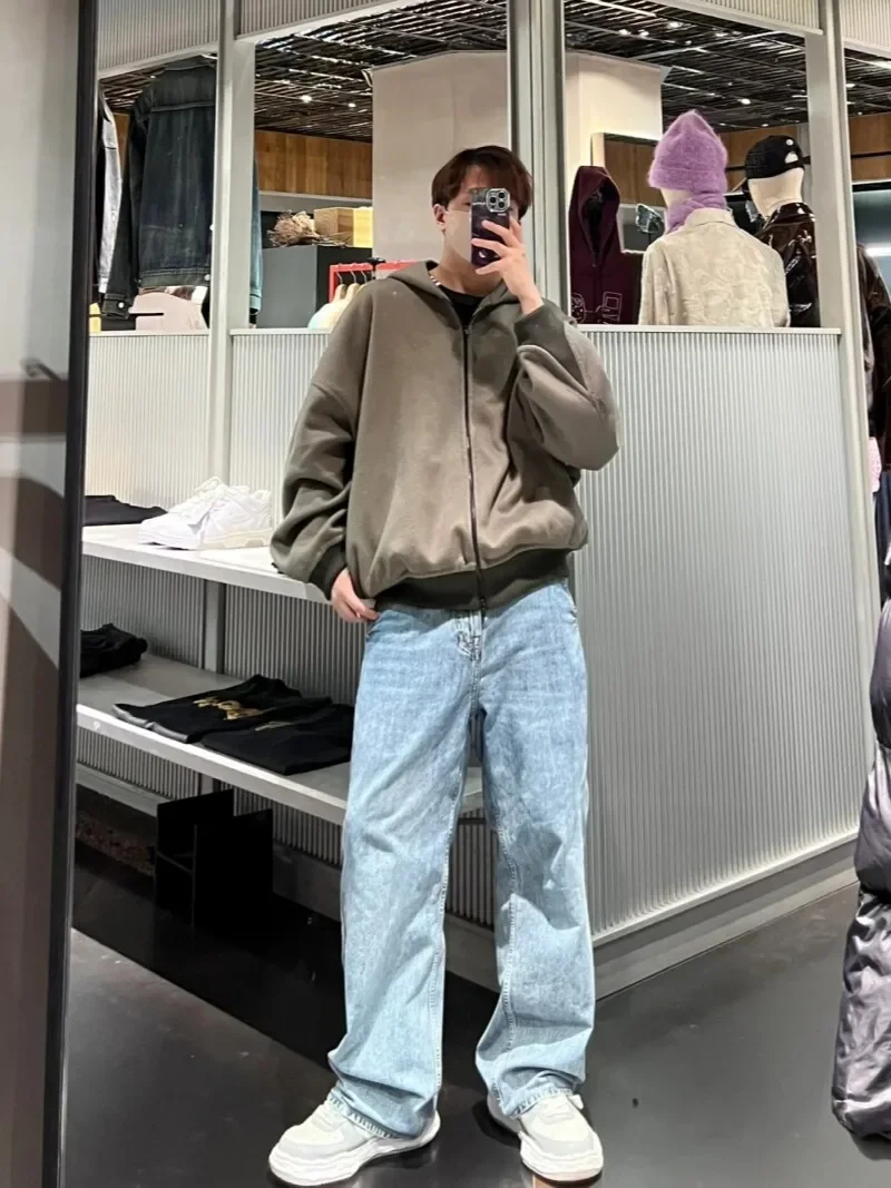 Double-Sided Wool Hooded Jacket