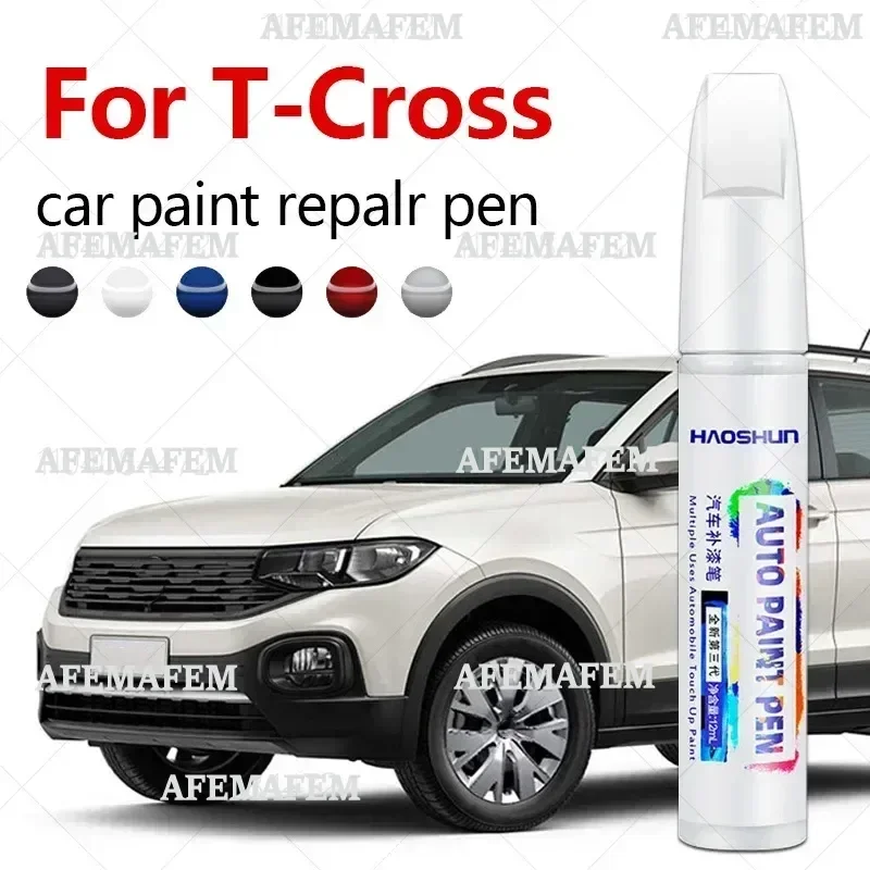 For Volkswagen T-Cross 2018-2025 PQ261 Paint Repair Brush Touch Up Scratch Remover DIY Auto Accessories Black White Gray Blue